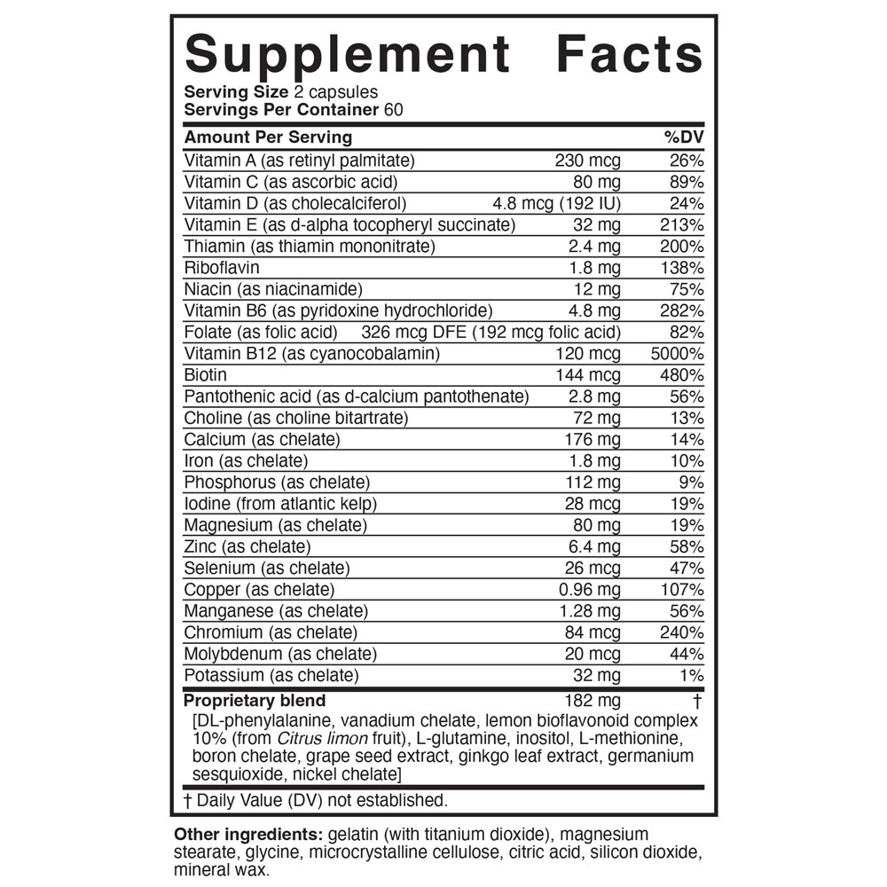 Truehope EMPowerplus Advanced Ingredients